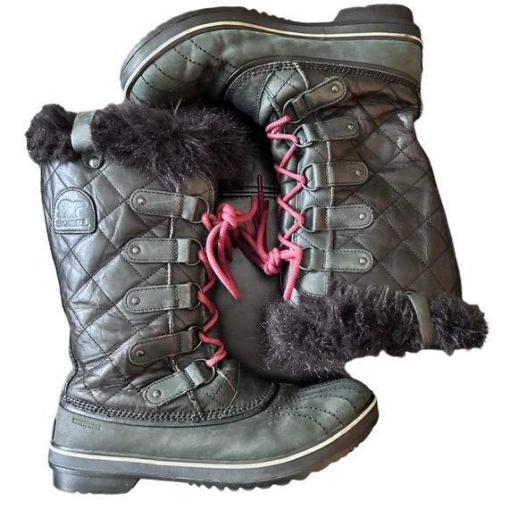 Sorel Tofino II Black Lace Up Waterproof Slip Resistant Women's Boot Size 10 - Picture 4 of 10